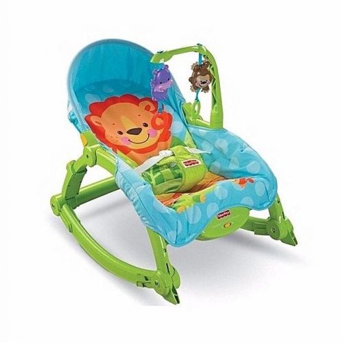 Fisher Price Bouncer New Born to Toddler Portable Rocker Lion - Hijau